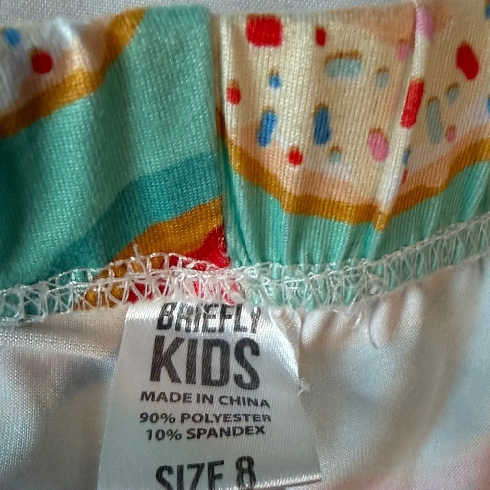 Briefly Kids  Colorful Donut Print Pajama Bottoms